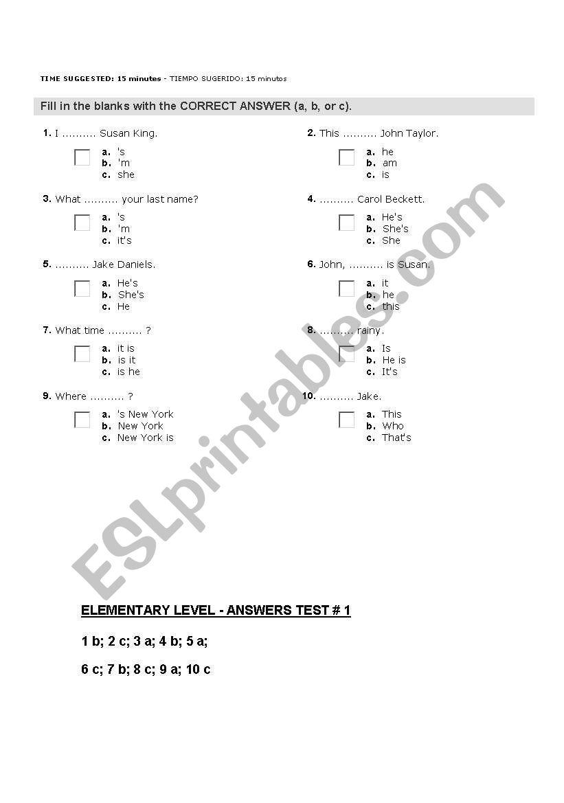 error correction  worksheet