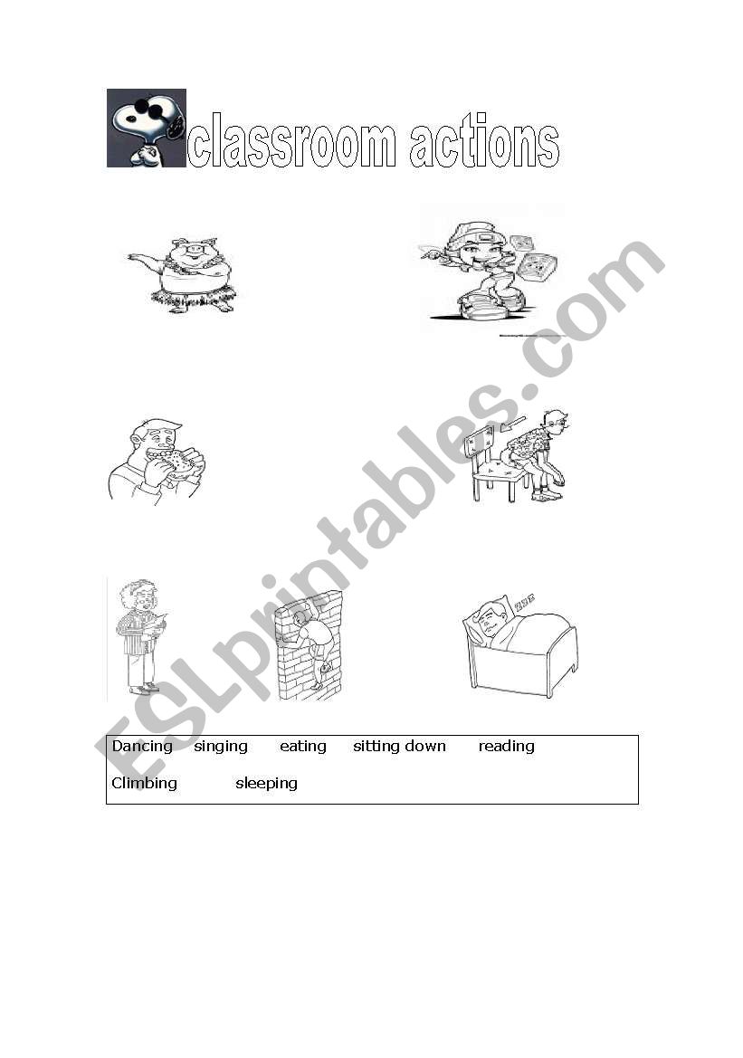 action verbs worksheet