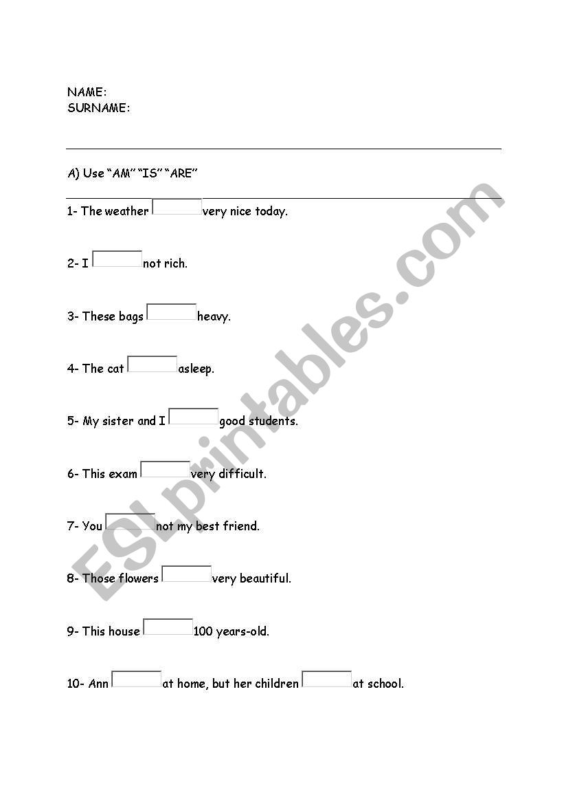 elementary quiz worksheet