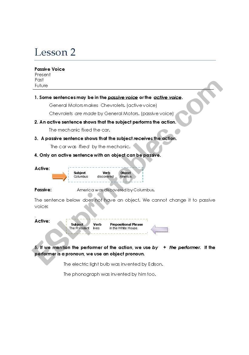 Grammar guide for passive voice