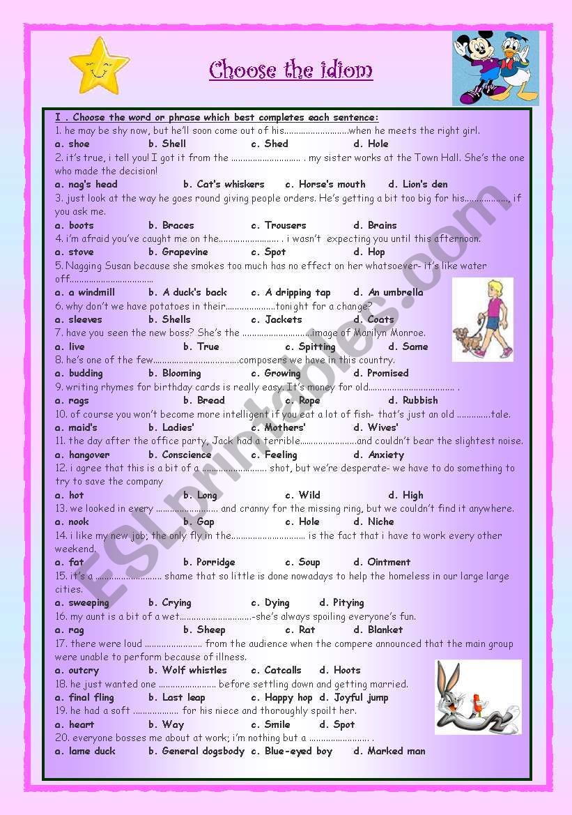 choose-the-correct-word-to-form-a-sentence-with-idioms-esl-worksheet-by-roxette