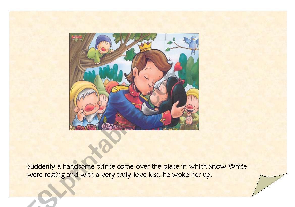 Snow-White part 5 reading worksheet