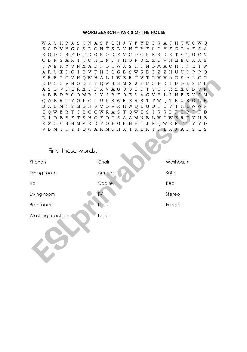 english-worksheets-house-word-search