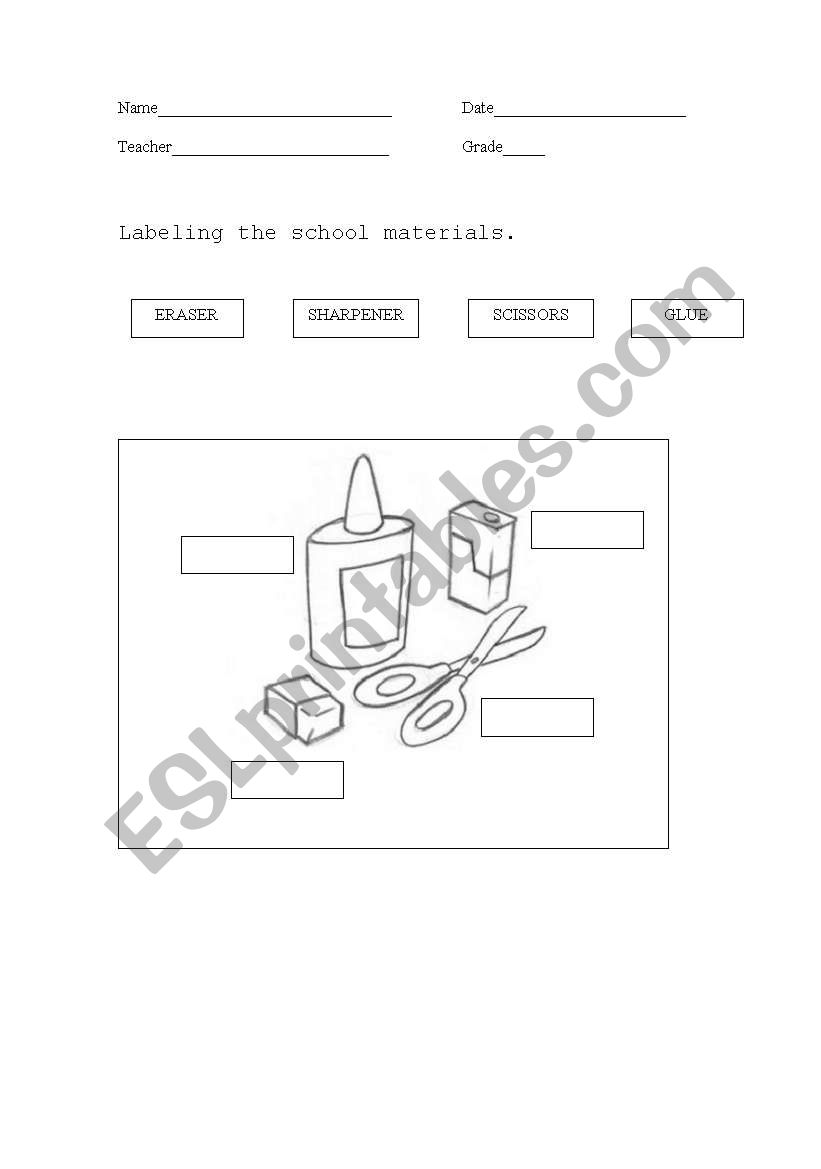 School worksheet