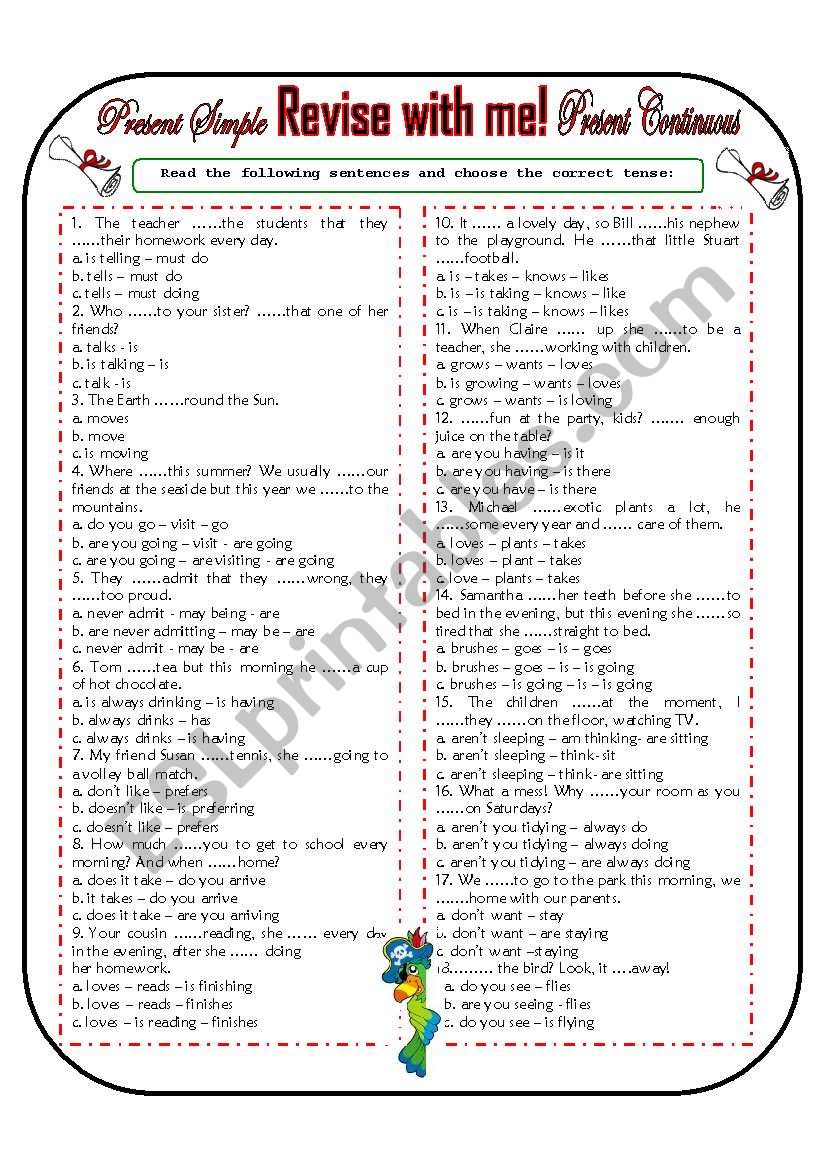 REVISE WITH ME! PRESENT TENSES