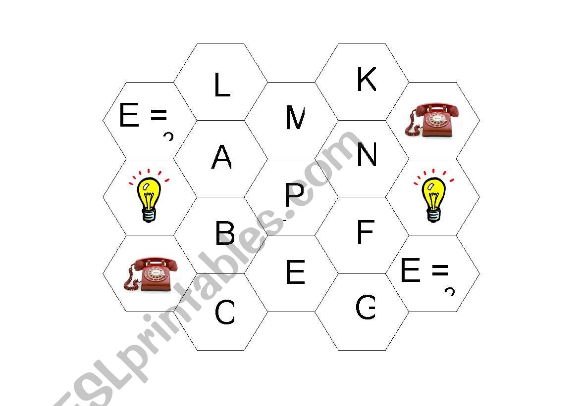 Hexagon Game worksheet