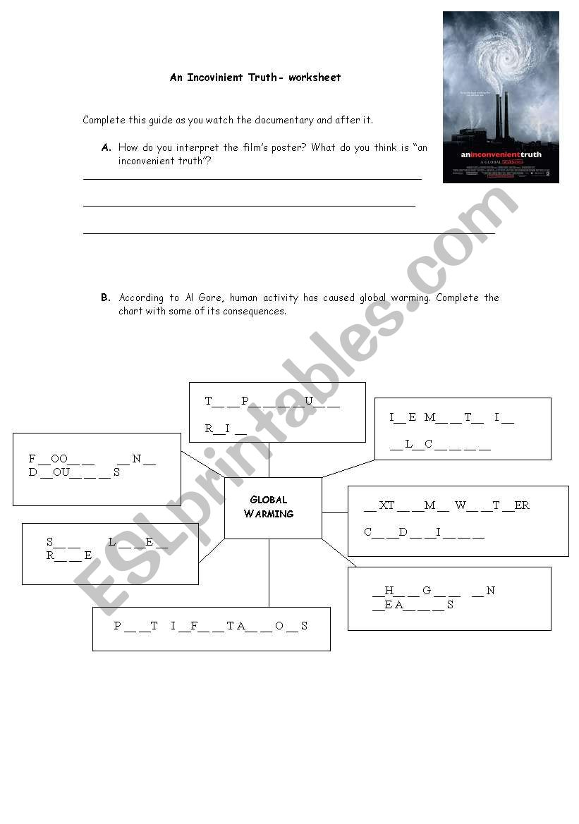 Inconvinient Truth worksheet