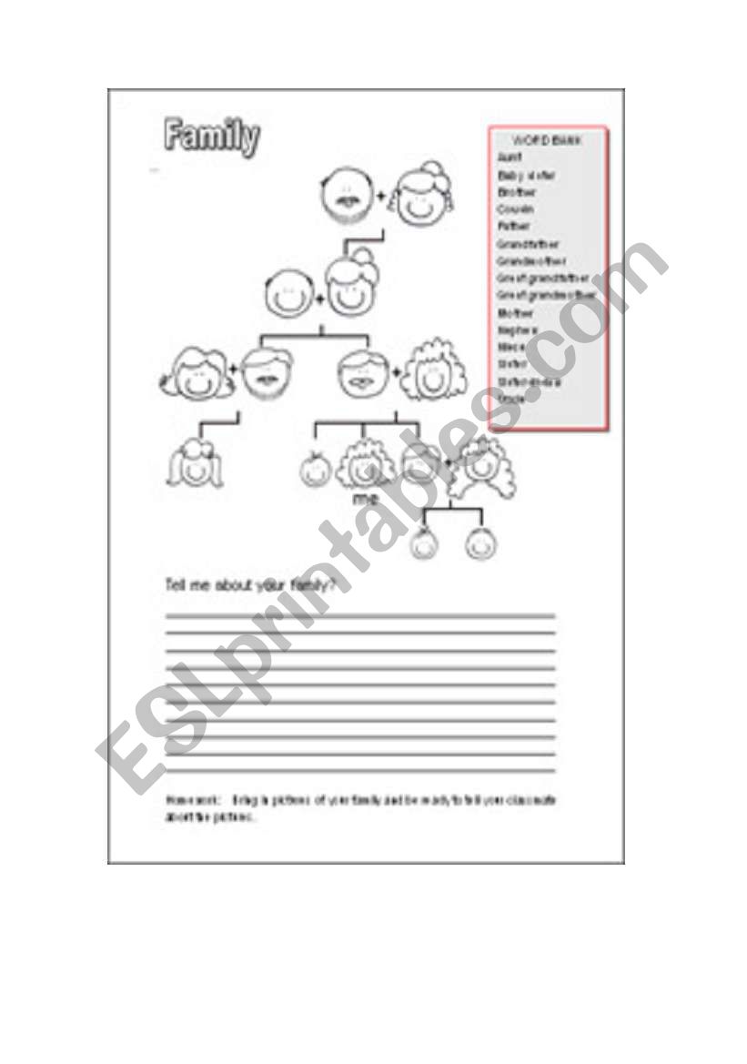 family worksheet