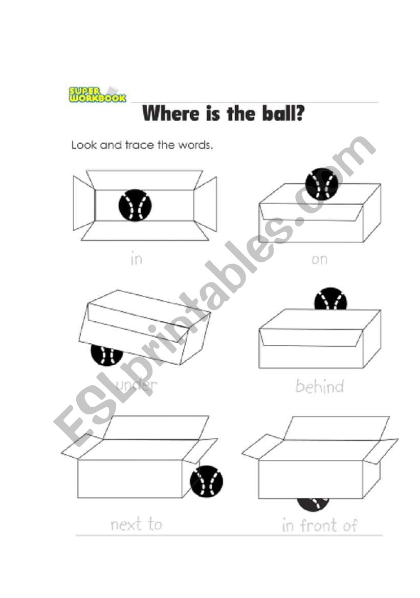 preposition worksheet