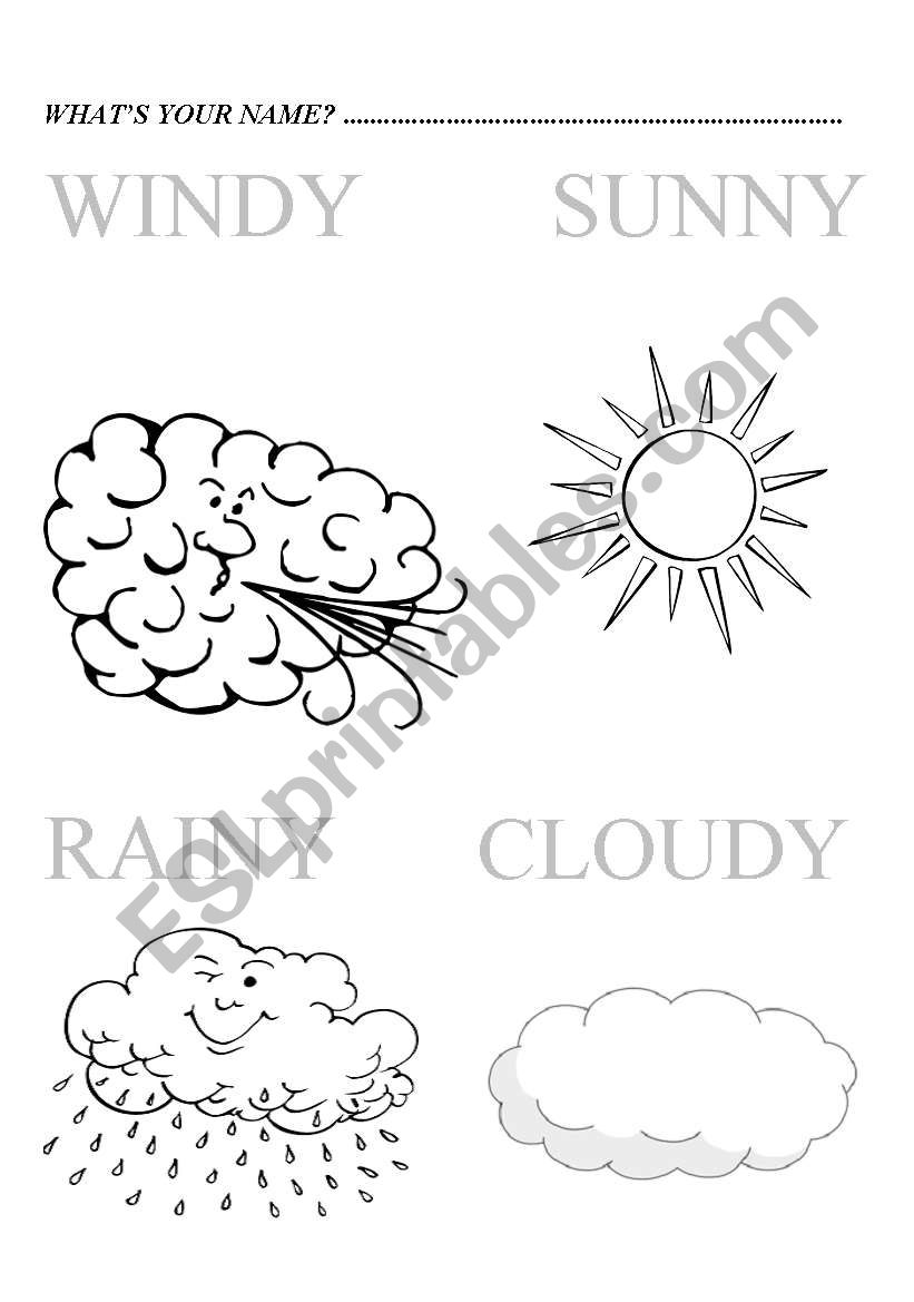 Whats the weather like? worksheet