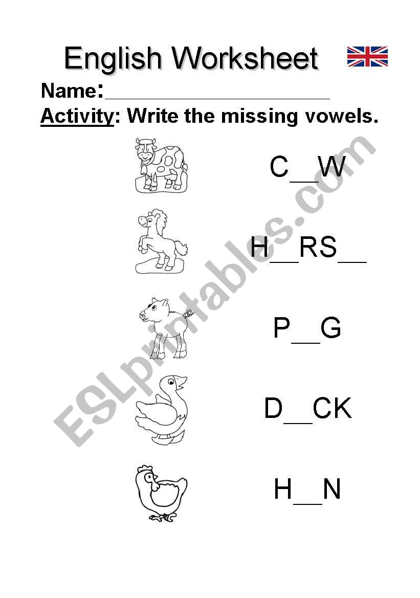 FARM ANIMALS worksheet