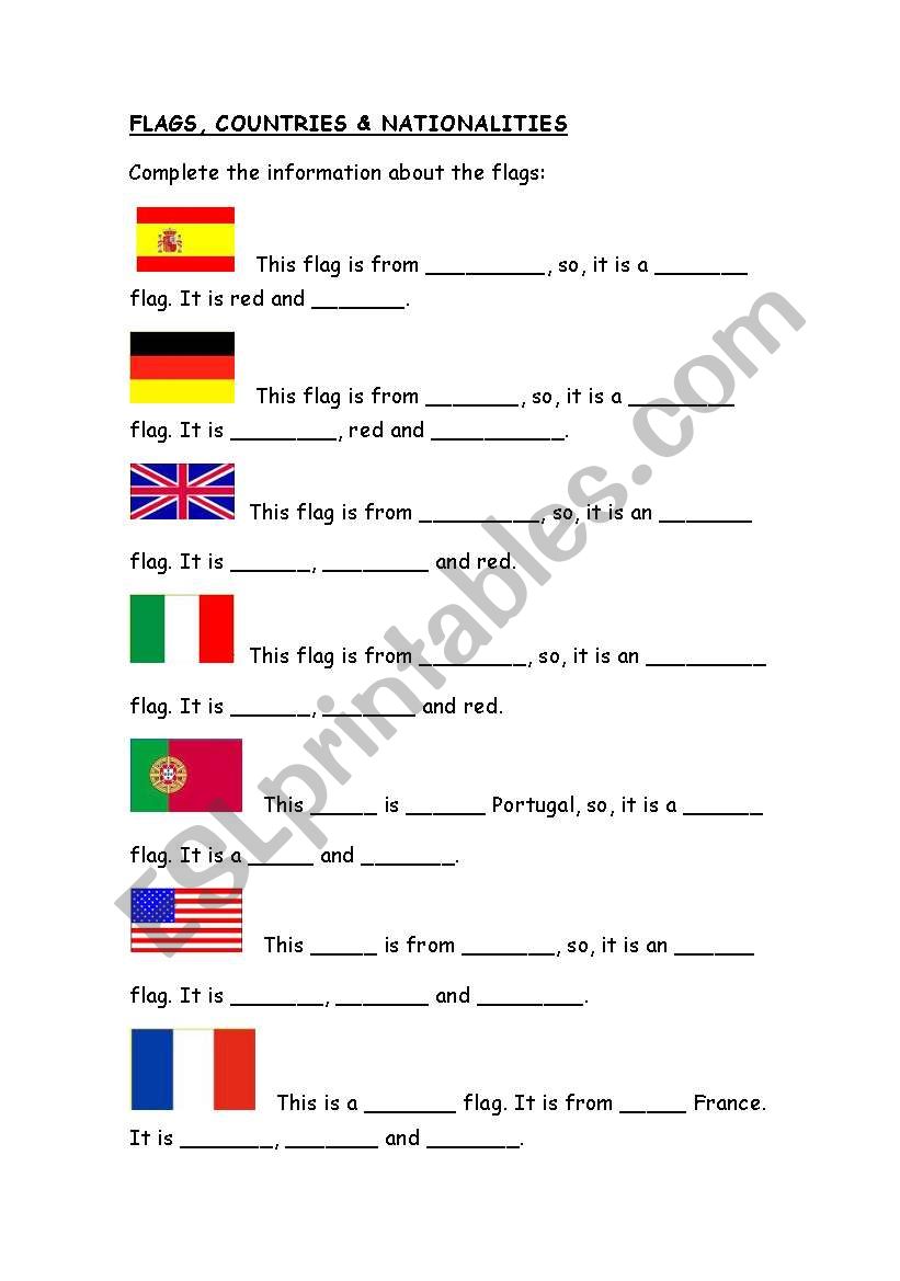 Flags, countries & nationalities