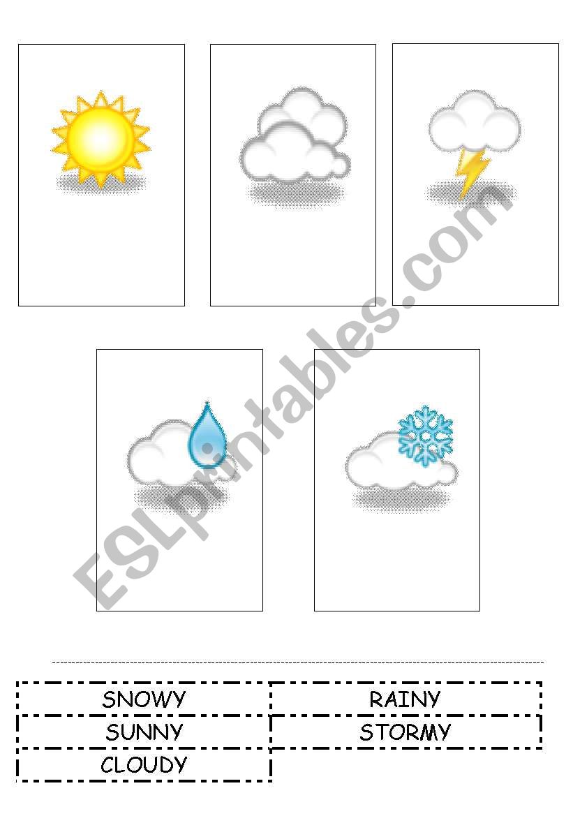 WEATHER worksheet