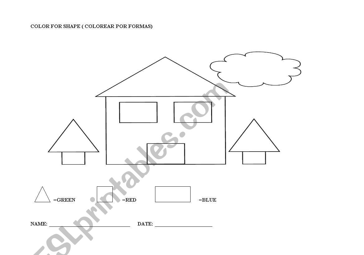 SHAPES worksheet