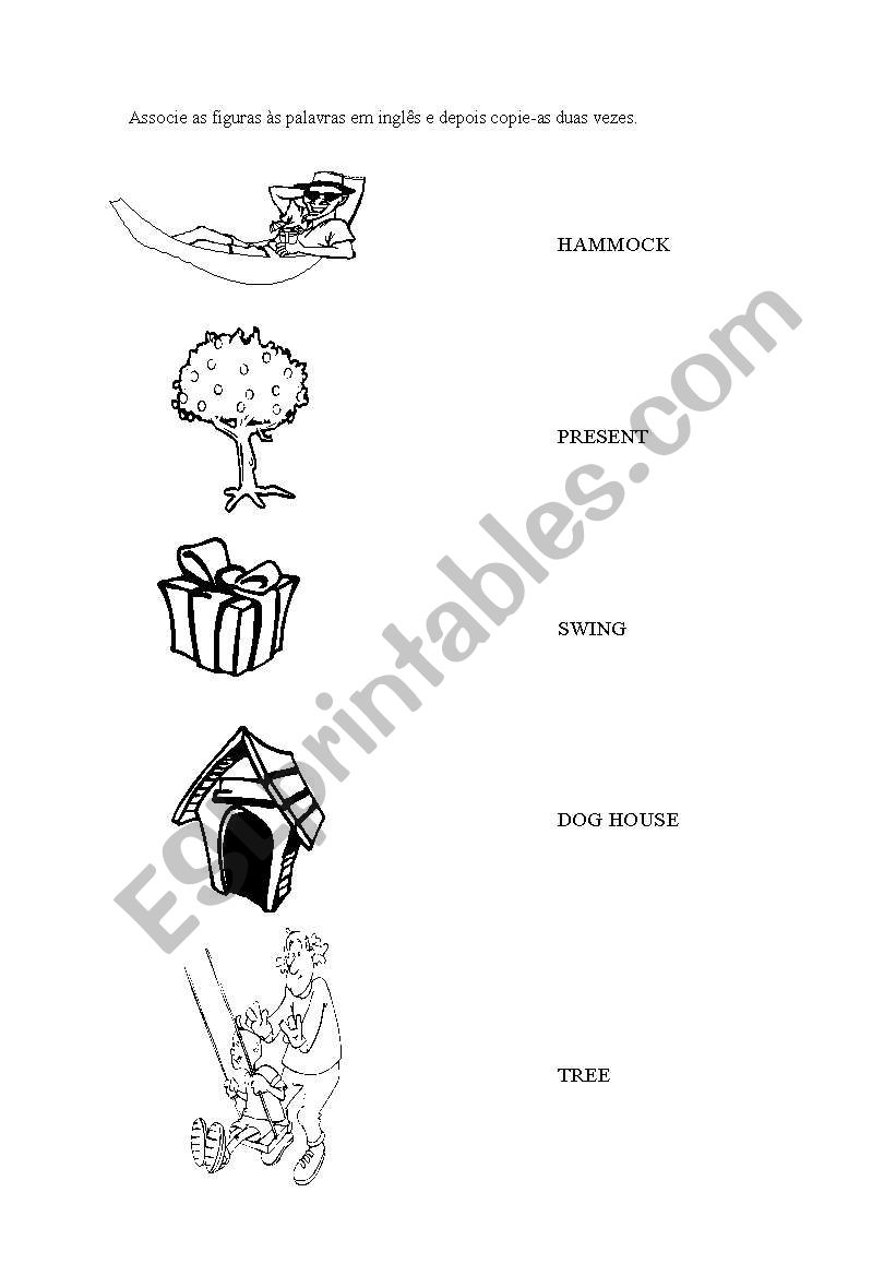 Vocabulary worksheet