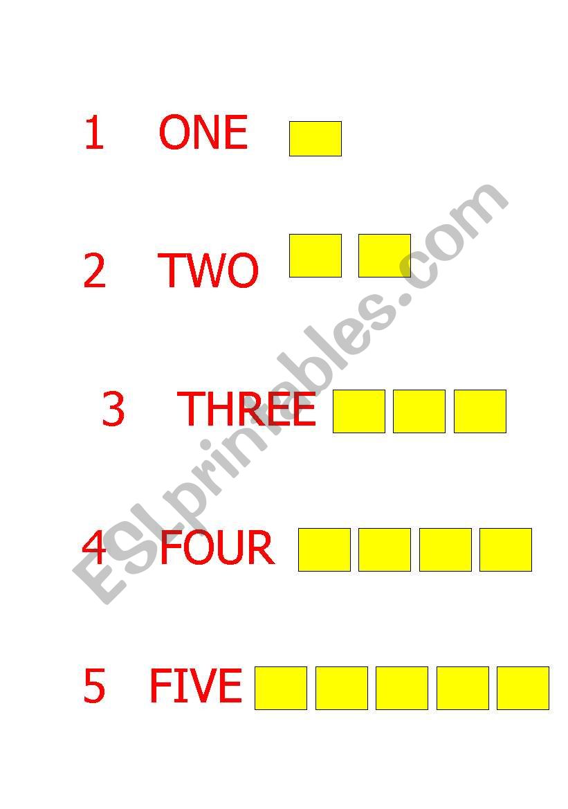 counting numbers worksheet