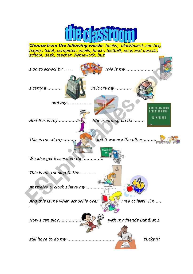 beginners vocab school worksheet