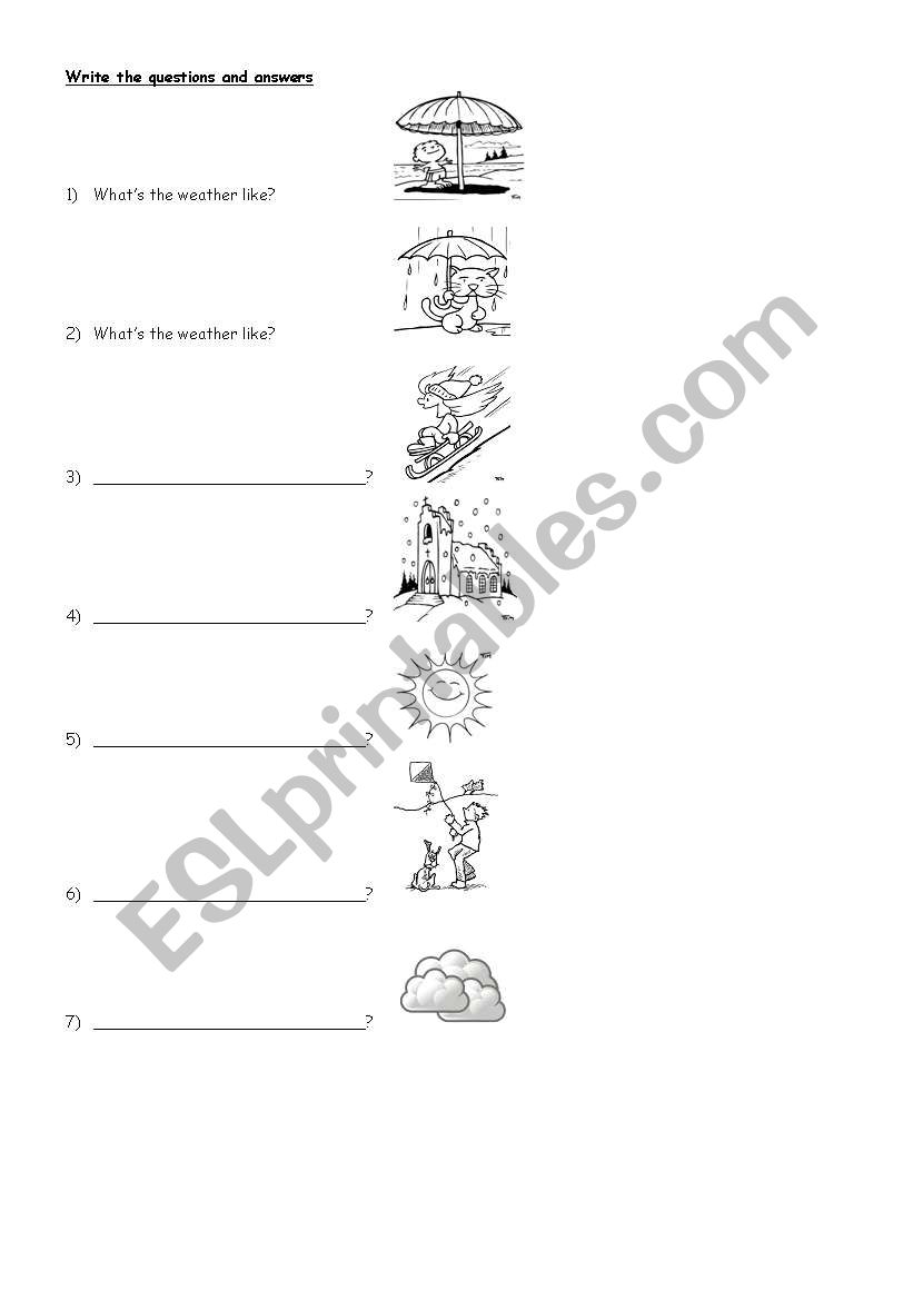 The weather worksheet