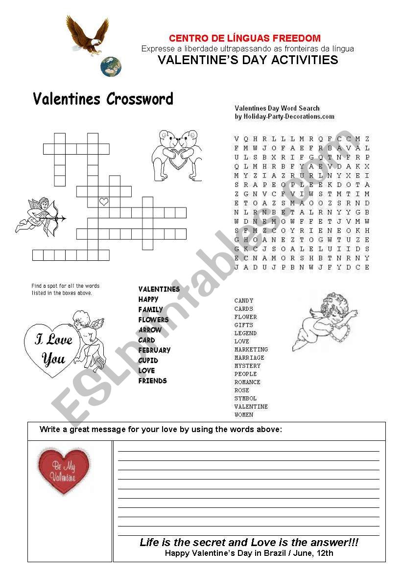 Valentine´s day - ESL worksheet by George Scheller