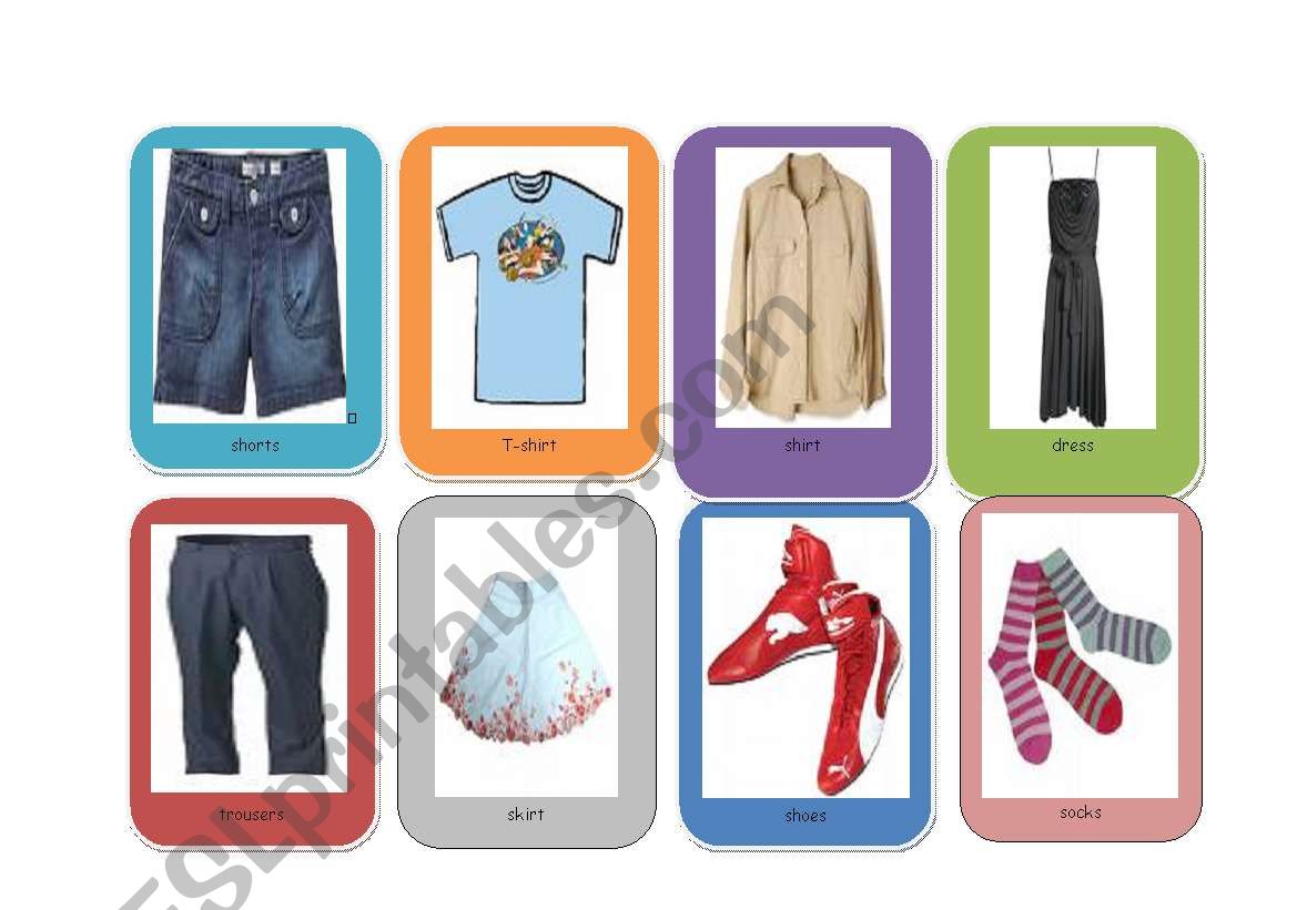 snappy clothes (part1) worksheet