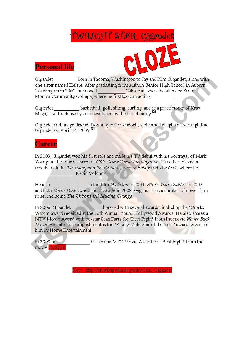 Twilight Star: CLOZE TEXT!!!! With key!