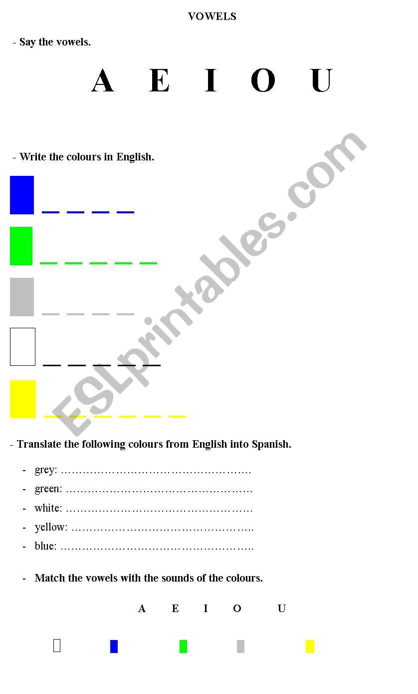 VOWELS as the cornerstone of SPELLING