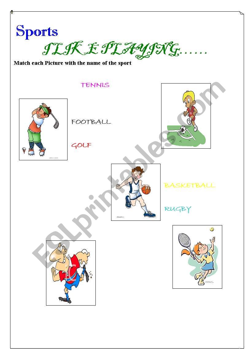 sports worksheet