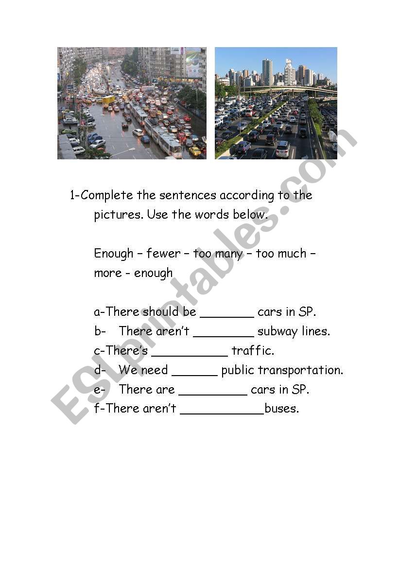 Practice on quantifiers worksheet