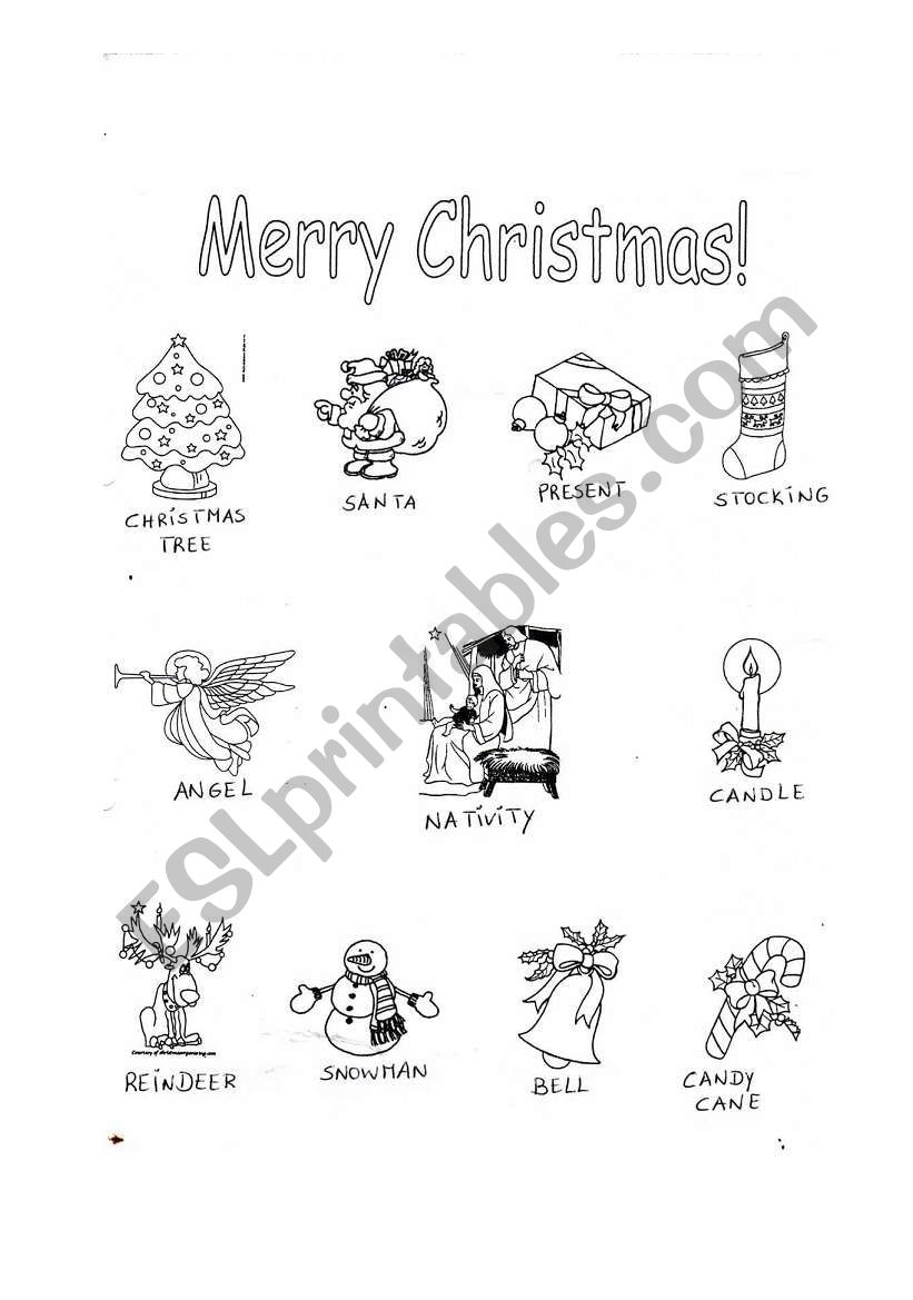 Christmas worksheet