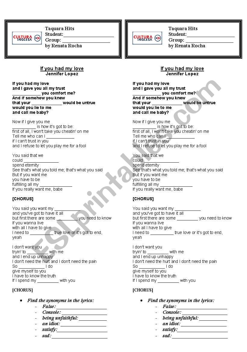 2nd Conditional Jennifer Lopez S Esl Worksheet By Rrocha