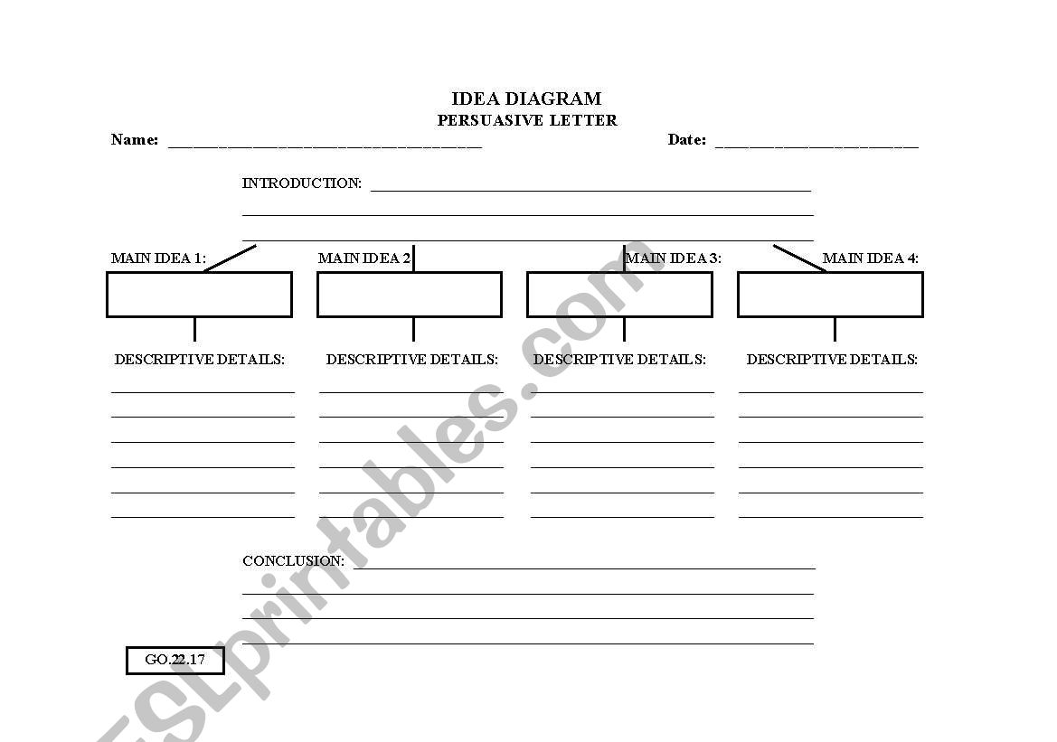 Idea Diagram worksheet