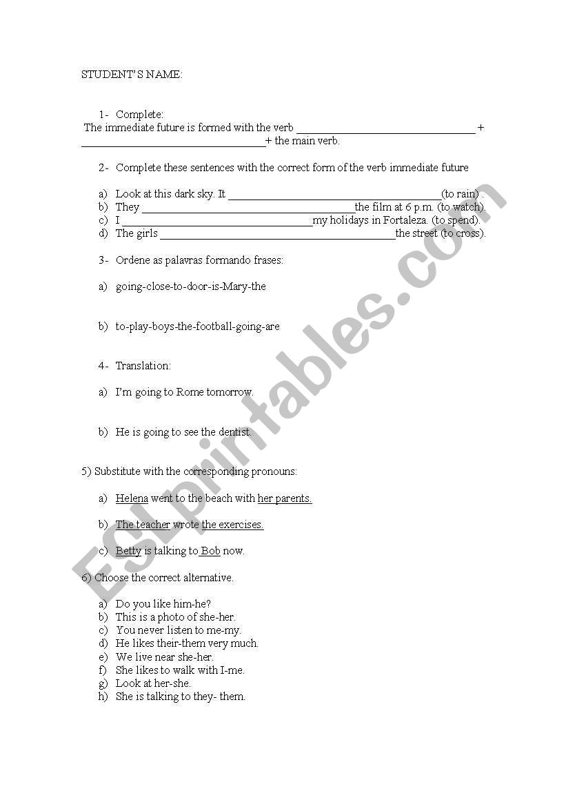 Test.... worksheet