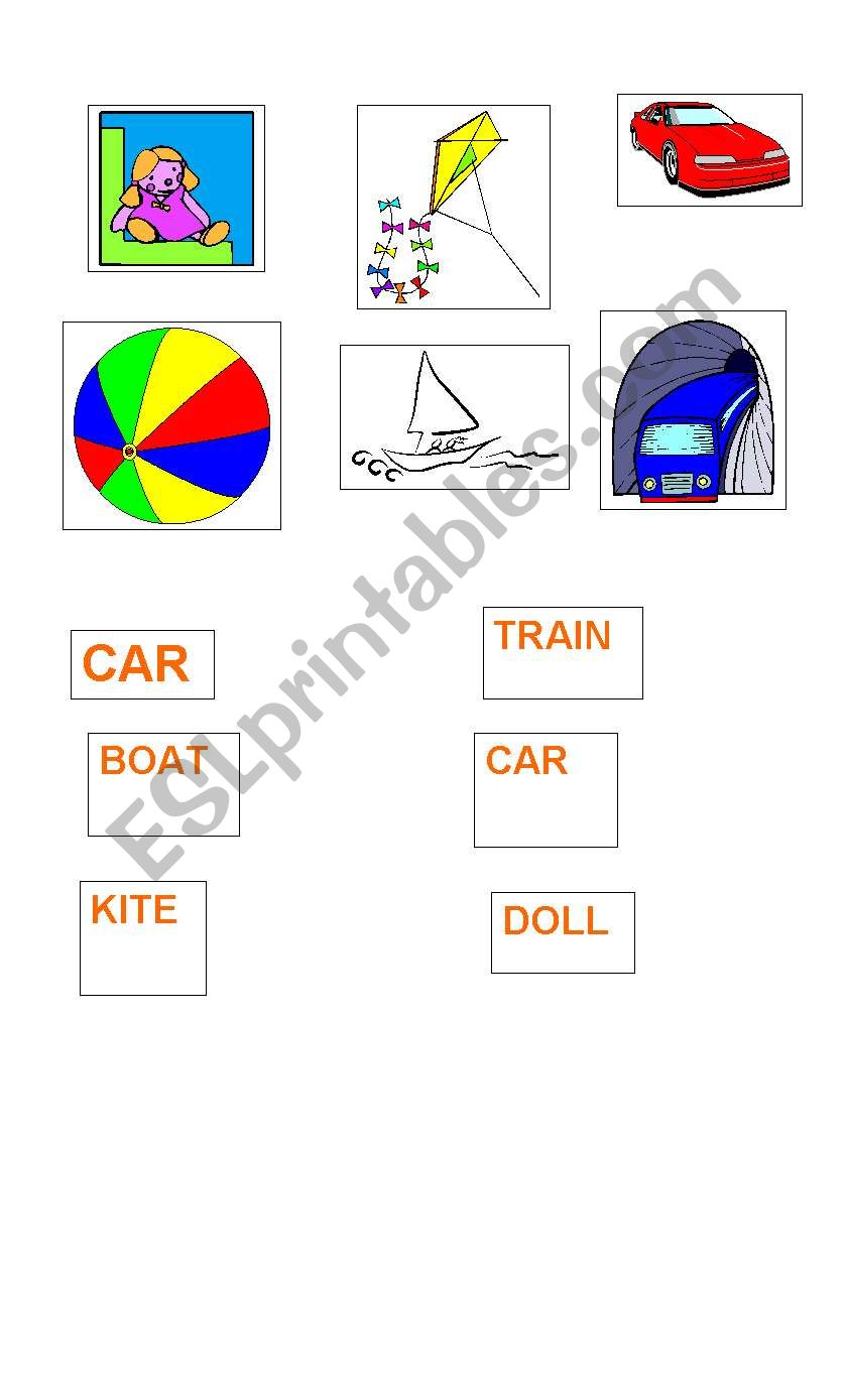 toys worksheet