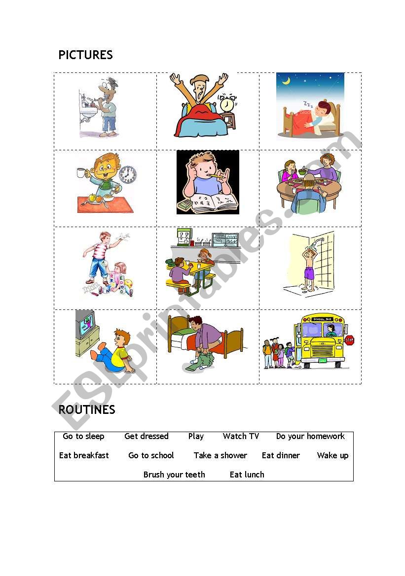 Daily Routines Part II worksheet