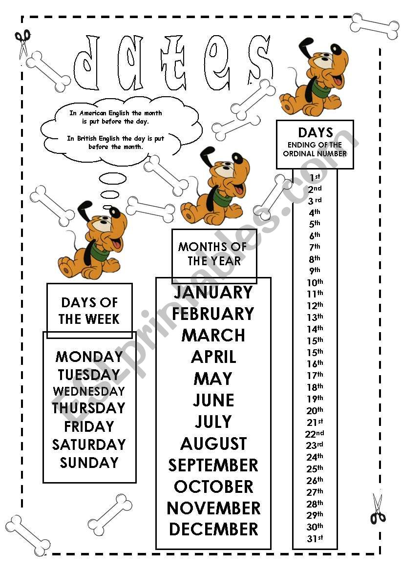 How To Write Dates ESL Worksheet By Lolelozano