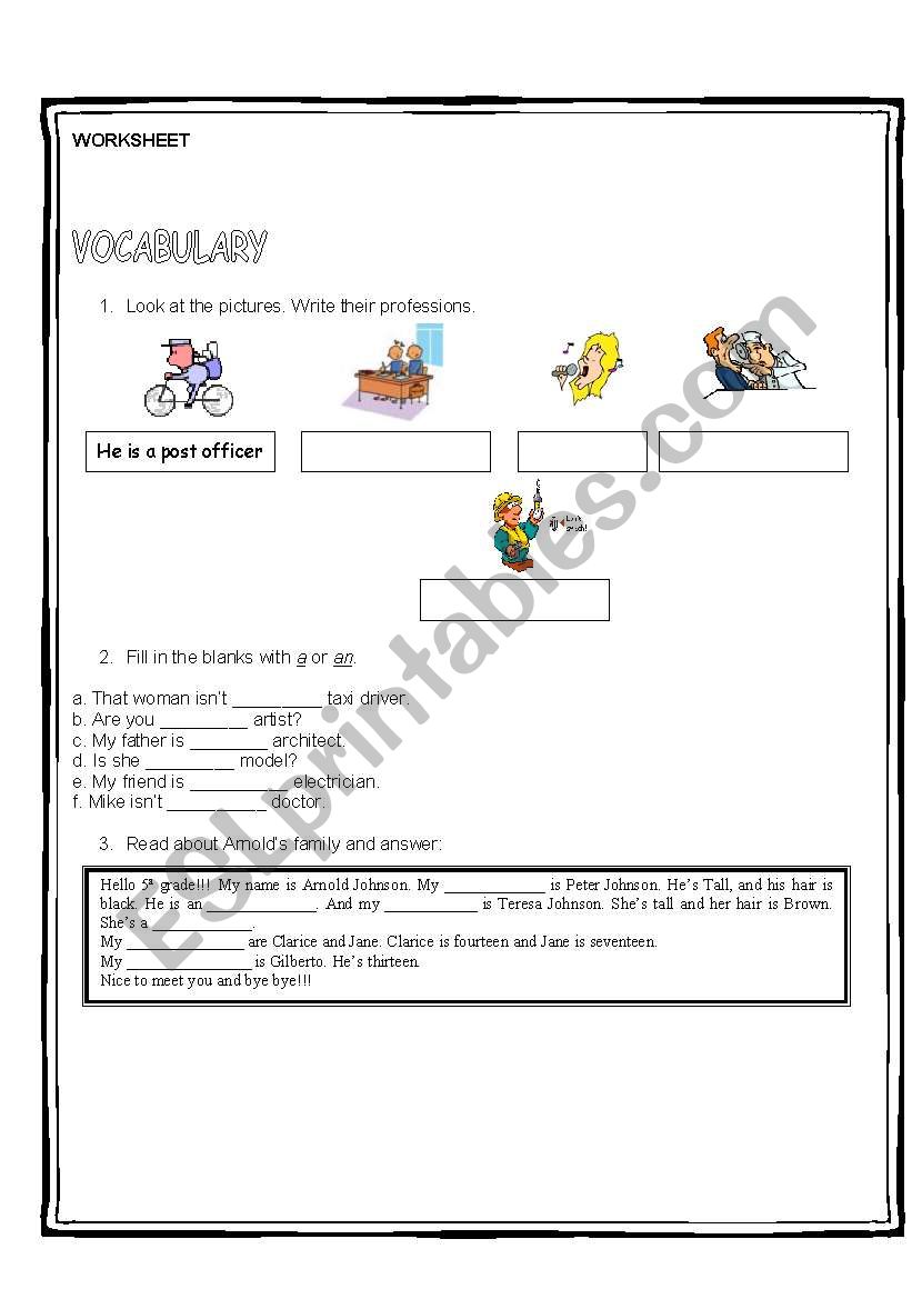 Jobs_Articles_Family worksheet