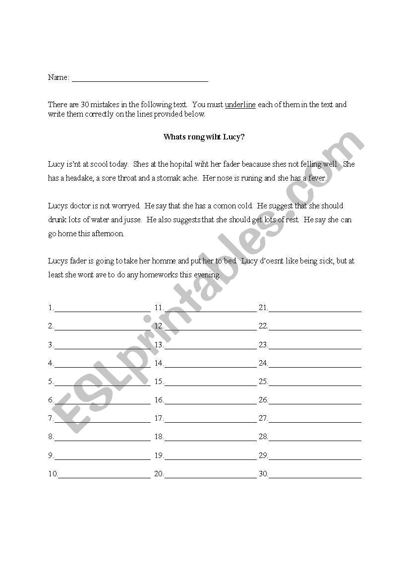 english-worksheets-find-the-mistakes