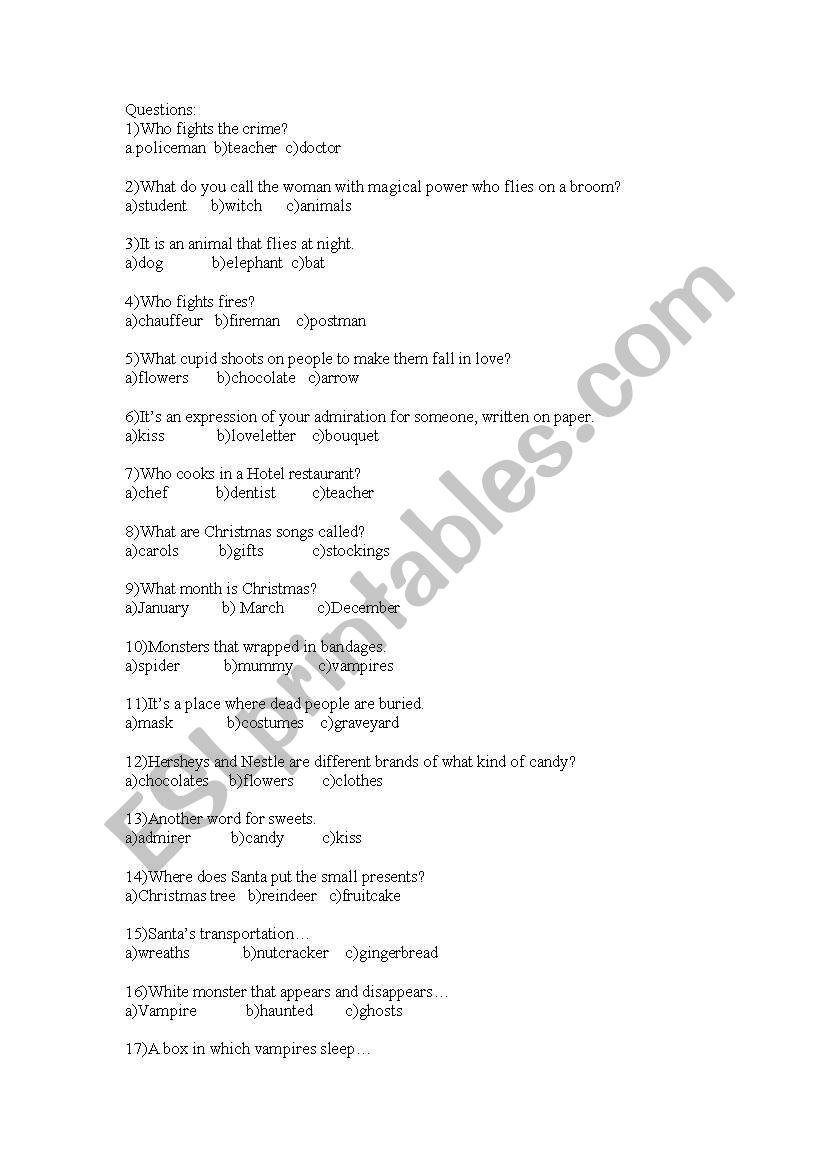 events-listening activity worksheet