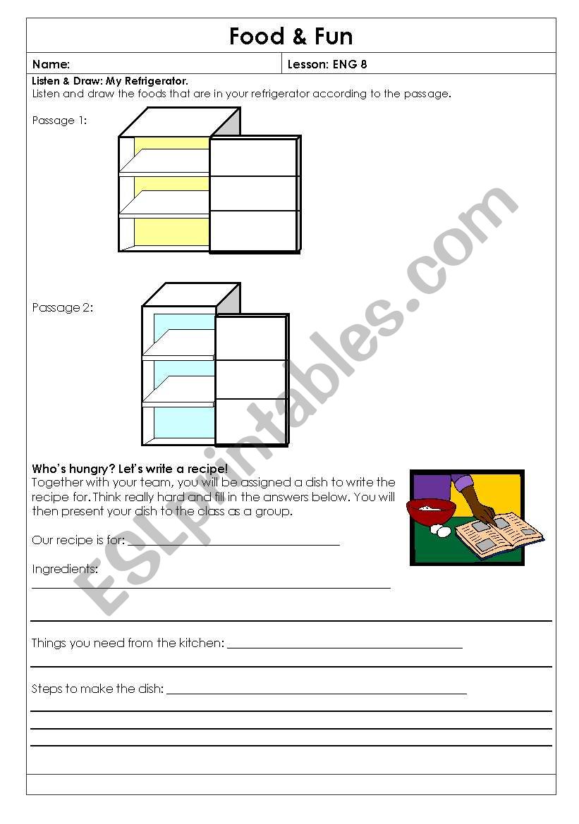 Food  worksheet