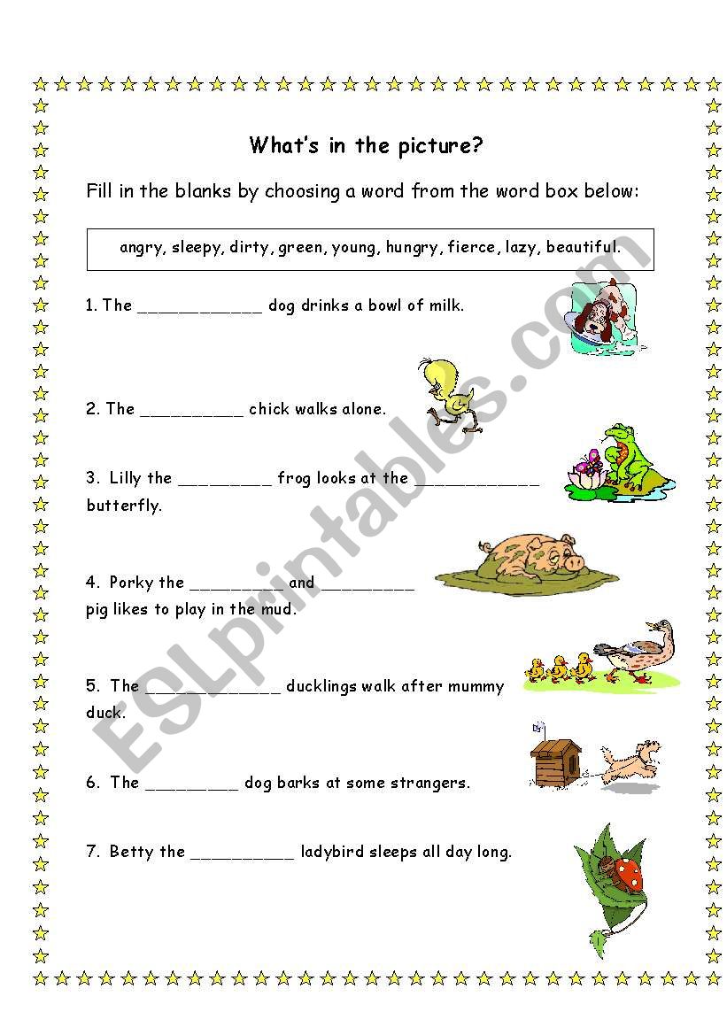 Whats in the picture? worksheet