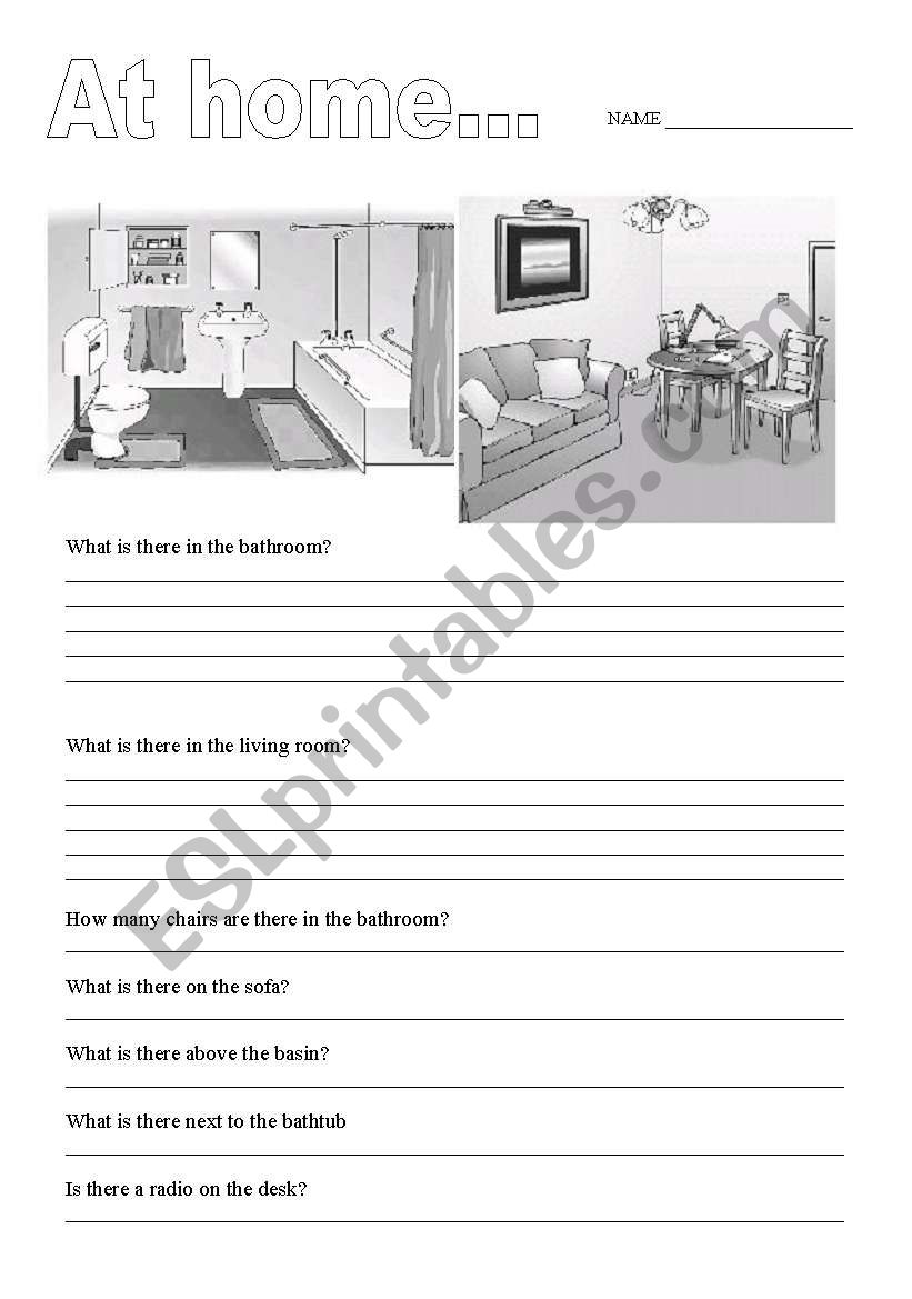 At home worksheet