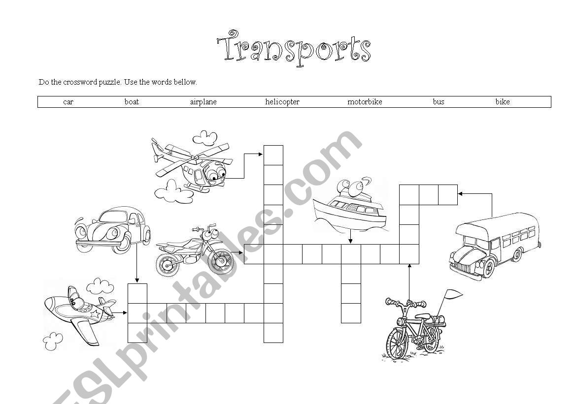 Transports worksheet