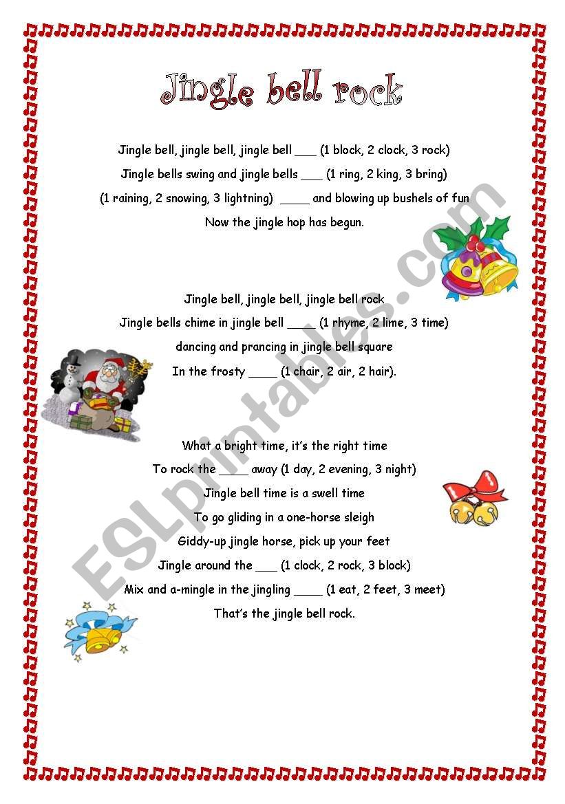 jingle bell rock song for children