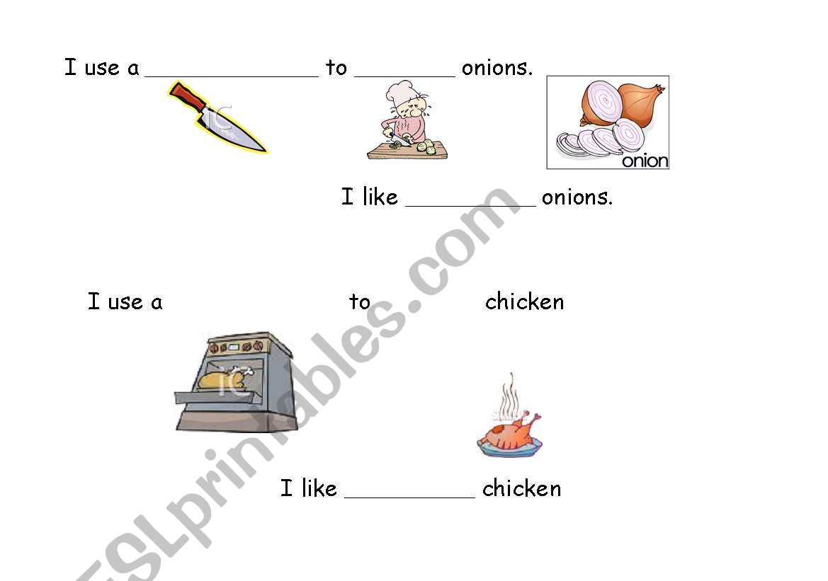 cooking methods 2  worksheet