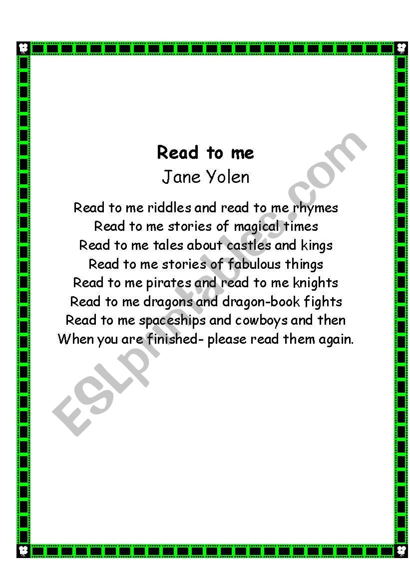 24-poems-about-reading-esl-worksheet-by-dk7711