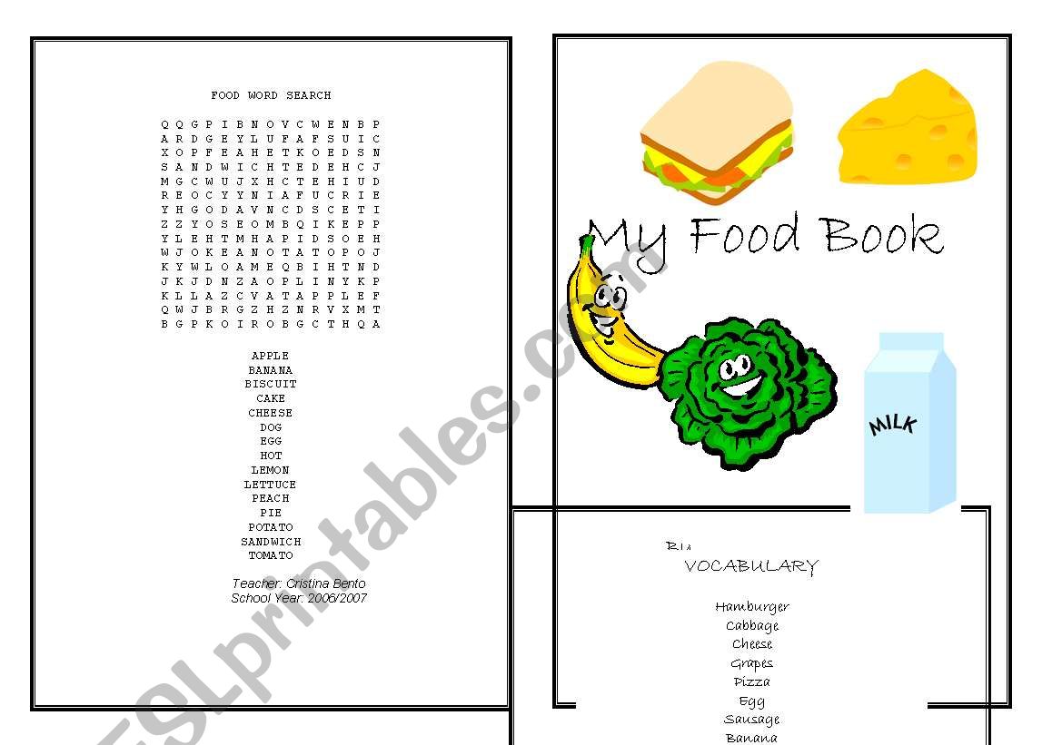 Food worksheet