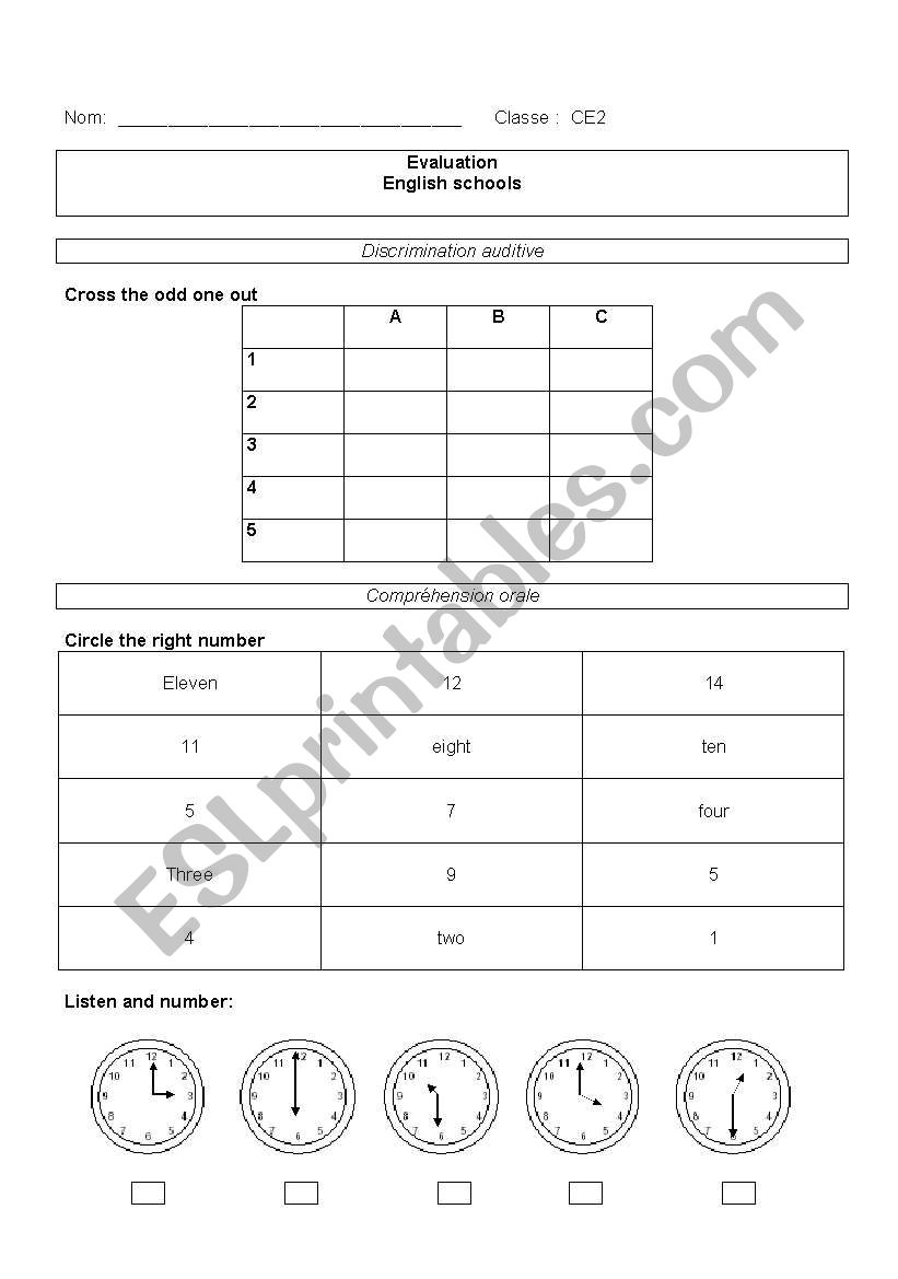 time worksheet