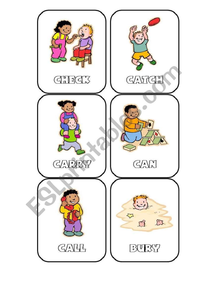 Verbs from B to C worksheet