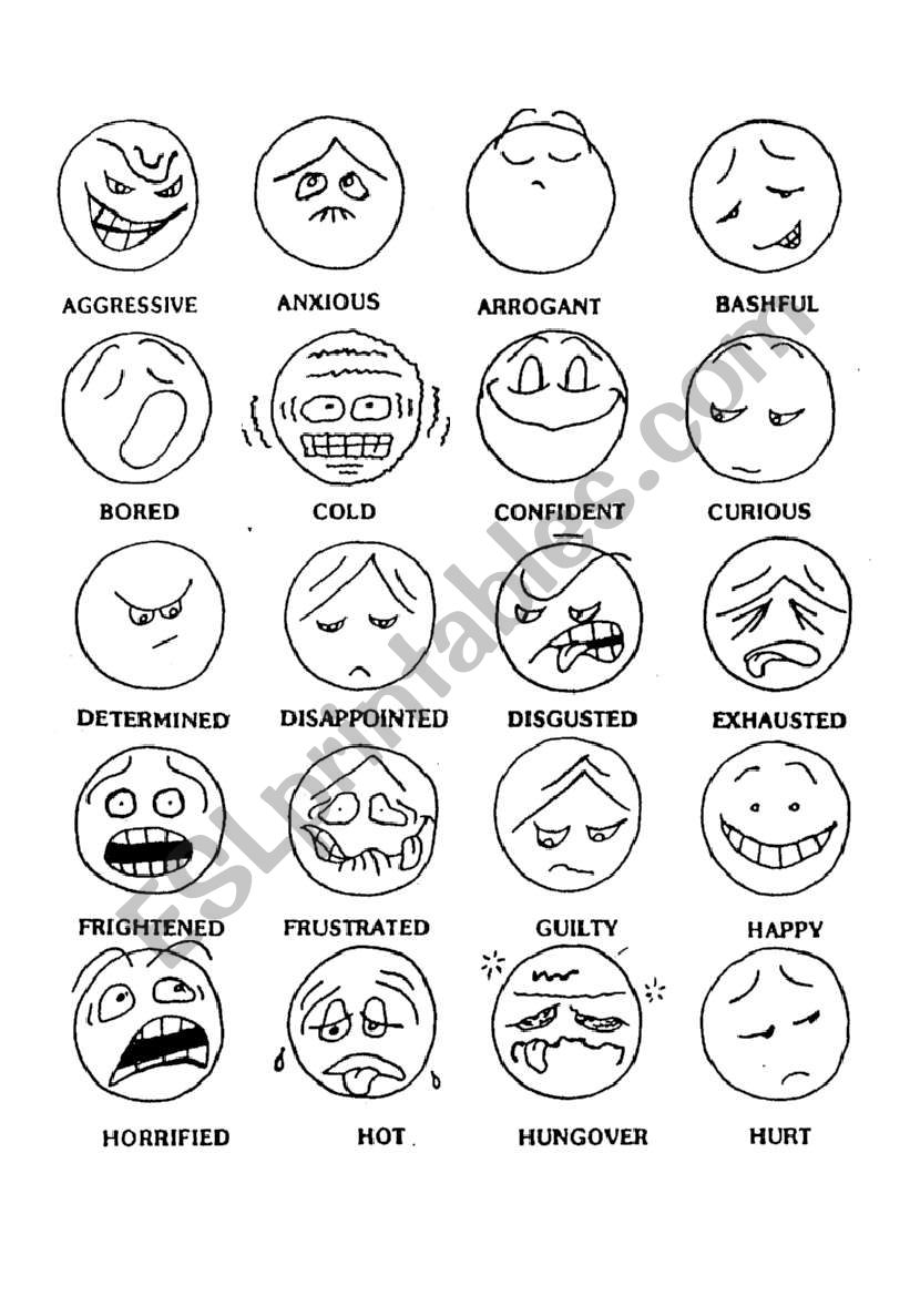 Feelings And States Of Emotions ESL Worksheet By Luzeneyda