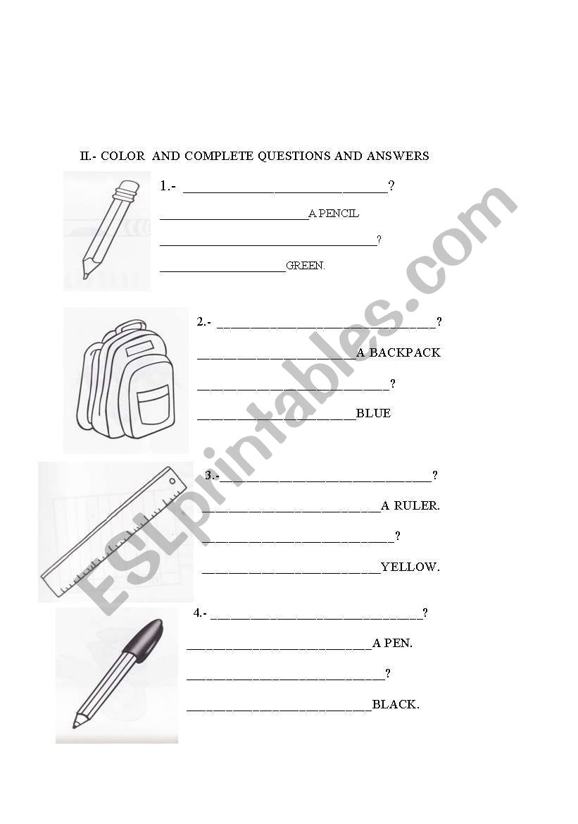 classroom wh questions part two